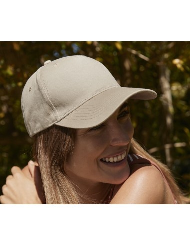 B-B62N-Organic Cotton 5 Panel Cap